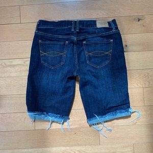 Abercrombie & Fitch Dark Wash Bermuda Shorts